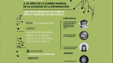 A 20 años de la Cumbre Mundial de la Sociedad de la Información: ¿Qué retos enfrentan los pueblos ante el actual panorama digital?