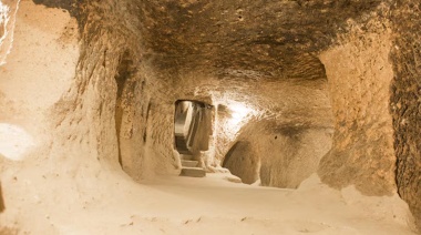 Templo griego: su monumental entrada fue descubierta cerca del Nilo
