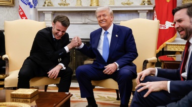 Macron choca con Trump por el apoyo a Ucrania