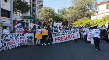 Gremio de Enfermería se moviliza para exigir mejores condiciones laborales