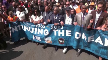 Activistas por derechos civiles se congregan en Washington D.C. para conmemorar 60 aniversario de Marcha sobre Washington