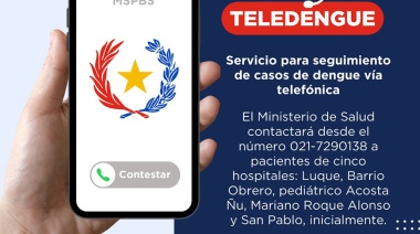 El Ministerio de Salud habilita servicio Tele-dengue para pacientes que no están graves