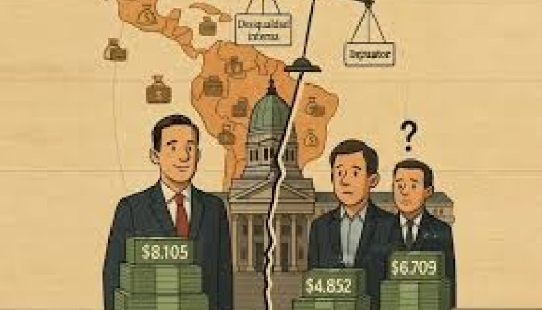 Brechas salariales entre legisladores de América Latina