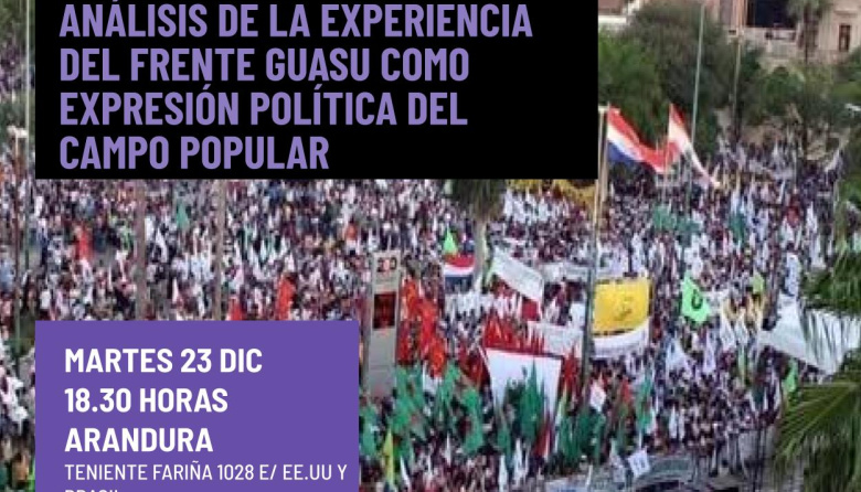 Presentación del libro sobre la experiencia del Frente Guasu