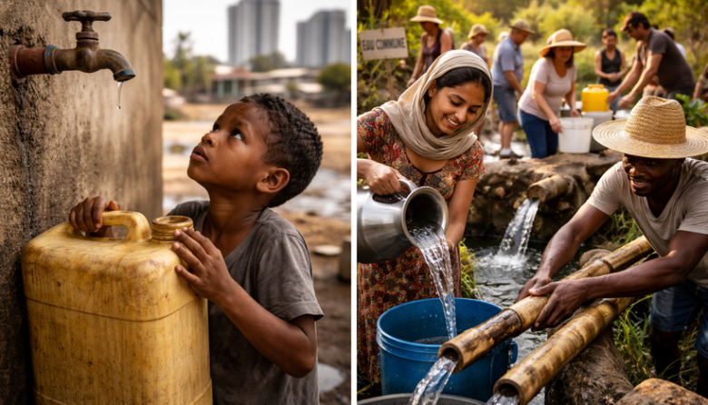 La pérdida del agua como bien común público.