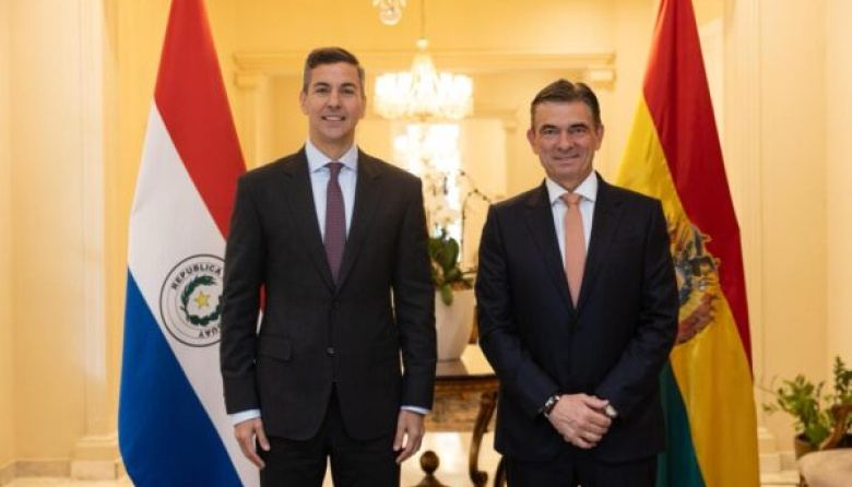 Santiago Peña recibe a un Rodrigo Paz golpeado por la crisis boliviana para formar un frente común en la Hidrovía
