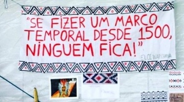Indígenas brasileños protestan contra demarcación territorial