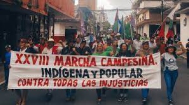 Inicio la trigésima marcha campesina por Asunción.
