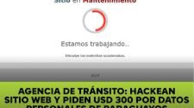 Hackean sitio web de la Agencia de Tránsito:  y piden USD 300 por datos personales de paraguayos