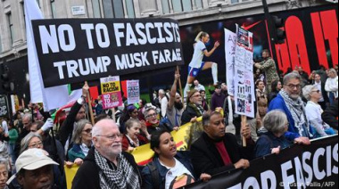 Trump concluye gira por Reino Unido con desacuerdo sobre Palestina y en medio de fuertes protestas