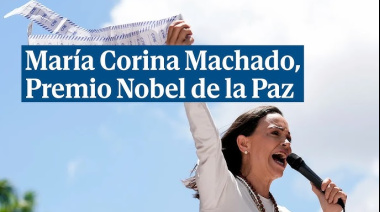 Nobel de la Paz para la opositora venezolana Corina Machado