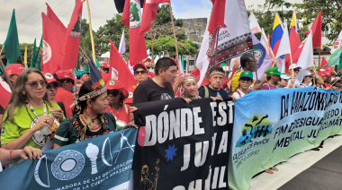 Solidaridad internacional: Hijo de Julia Chuñil e hija de Berta Cáceres exigen verdad y justicia