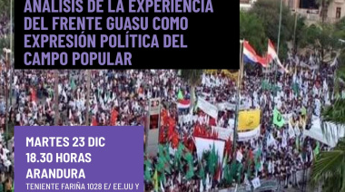 Presentación del libro sobre la experiencia del Frente Guasu