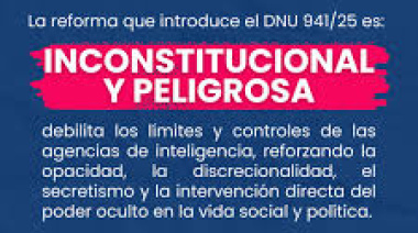 Denunciarán ante la ONU y la CIDH los peligros de la reforma de la SIDE