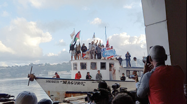 La Flotilla Nuestra América desembarca en Cuba entre el entusiasmo de la multitud