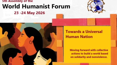 Quinta Asamblea del Foro Humanista Mundial abordará los Caminos colectivos hacia una Nación Humana Universal.