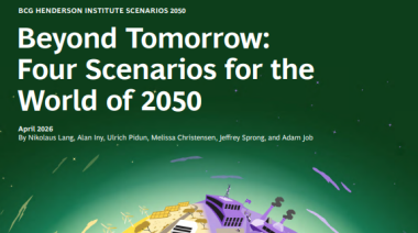 Más allá del mañana: cuatro escenarios para el mundo de 2050
