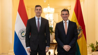 Santiago Peña recibe a un Rodrigo Paz golpeado por la crisis boliviana para formar un frente común en la Hidrovía