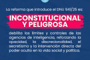 Denunciarán ante la ONU y la CIDH los peligros de la reforma de la SIDE
