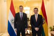 Santiago Peña recibe a un Rodrigo Paz golpeado por la crisis boliviana para formar un frente común en la Hidrovía
